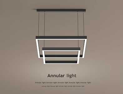 Modern Simple Style Chandelier for Living Room 3d model
