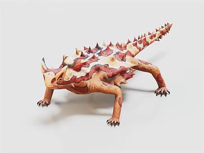 Modern Lizard Spiny Lizard 3d model