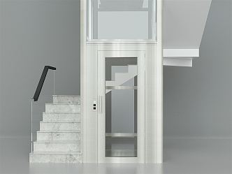 Modern Elevator Villa Staircase Elevator Staircase 3d model