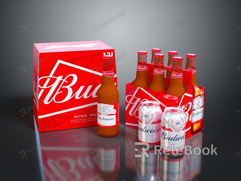 Modern Beer Budweiser Beer Carbonated Drinks Aluminum Products Energy Drinks model