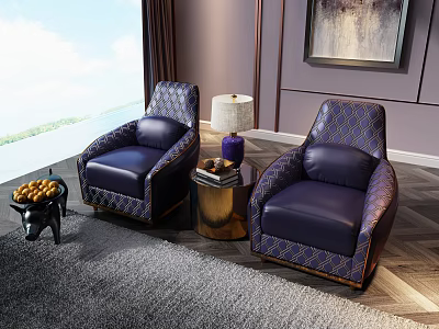 Light Luxury Casual Sofa Combination Sofa 3d model