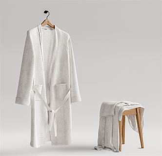 Modern Bathrobe 3d model