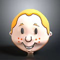 Cartoon Style Game Movie Character With Blonde Hair Freckles And Smiling Expression