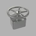 Industrial Equipment Metal Valve Handwheel With Circular Wheel And Square Base