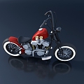 Modern motorcycle vehicle 3d model