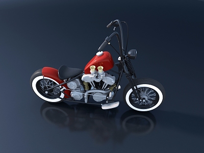 Modern motorcycle vehicle 3d model