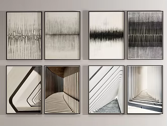 Modern Decorative Painting Decorative Hanging Painting 3d model