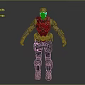 Futuristic Armored Warrior Character With Tactical Combat Gear And Protective Armor