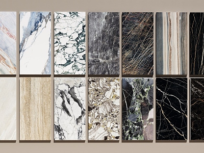 Wall Panel Marble Wall Panel Marble Rock Slab 3d model