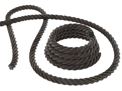 Strong Black Rope Durable And Essential Household Item For Daily Use 3d model