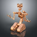 Modern Robot Number Robot Toy 3d model