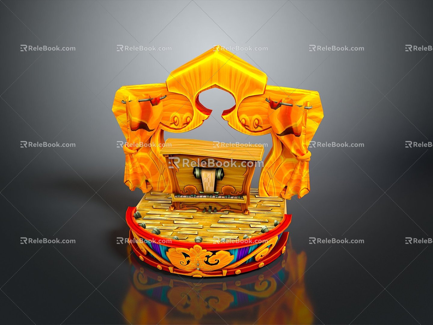 Cartoon Chest Treasure Chest Treasure Chest Jewelry Chest Cashbox Wooden Chest Game Chest Treasure Chest Pirate Chest 3d model