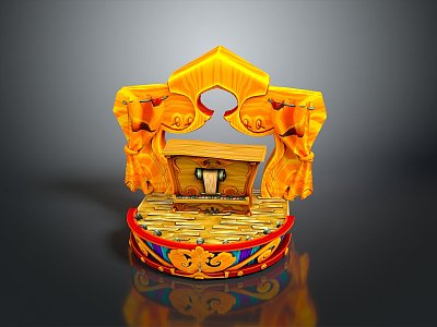 Cartoon Chest Treasure Chest Treasure Chest Jewelry Chest Cashbox Wooden Chest Game Chest Treasure Chest Pirate Chest 3d model