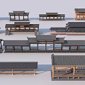 Traditional Chinese Pergola Designs With Various Wooden Roof Structures And Styles