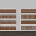 Various Wooden Fence Designs With Different Patterns And Styles On White Wall