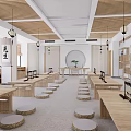 New Chinese Classroom 3d model