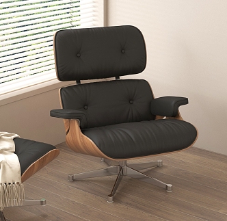 Modern Leisure Chair Leather Chair 3d model