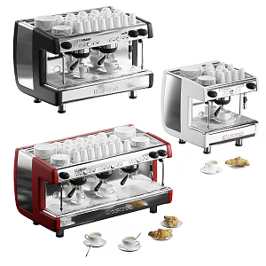 Modern coffee machine 3d model
