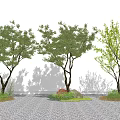 Modern Tree Landscape Tree 3d model