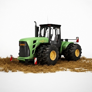 modern tractor agricultural machine 3d model