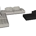 Modern Minotti Multiplayer Sofa 3d model