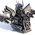 Mecha Warrior Mechanical Assembly 3d model