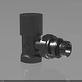 Durable High Precision Metal Threaded Hexagonal Fitting For Industrial Hardware Tools 3d model