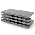 Modern Layered Design Outdoor Chair With Gray Weather Resistant Material For Garden Patio Use