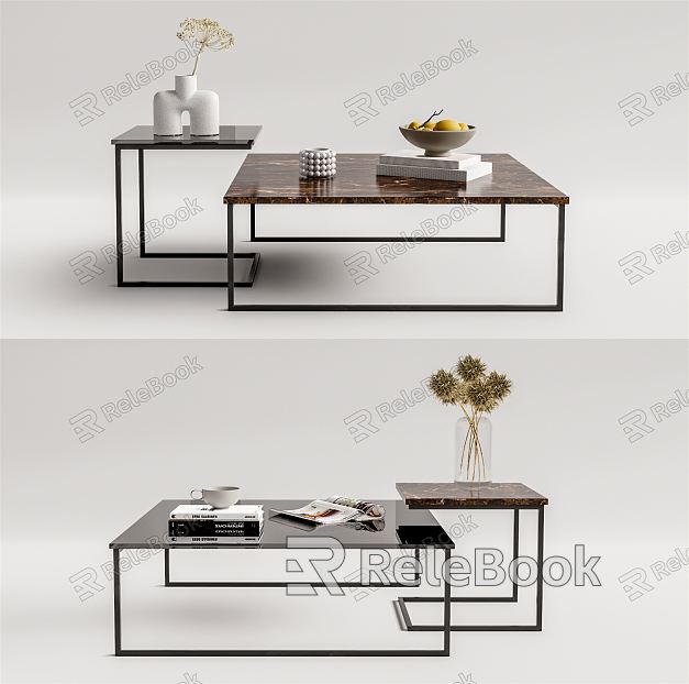 Modern coffee table model