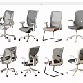 Modern Office Chairs With Mesh Back And Various Base Designs For Office Use