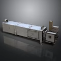 Stainless Steel Industrial Equipment With Mechanical Components And Control Panel