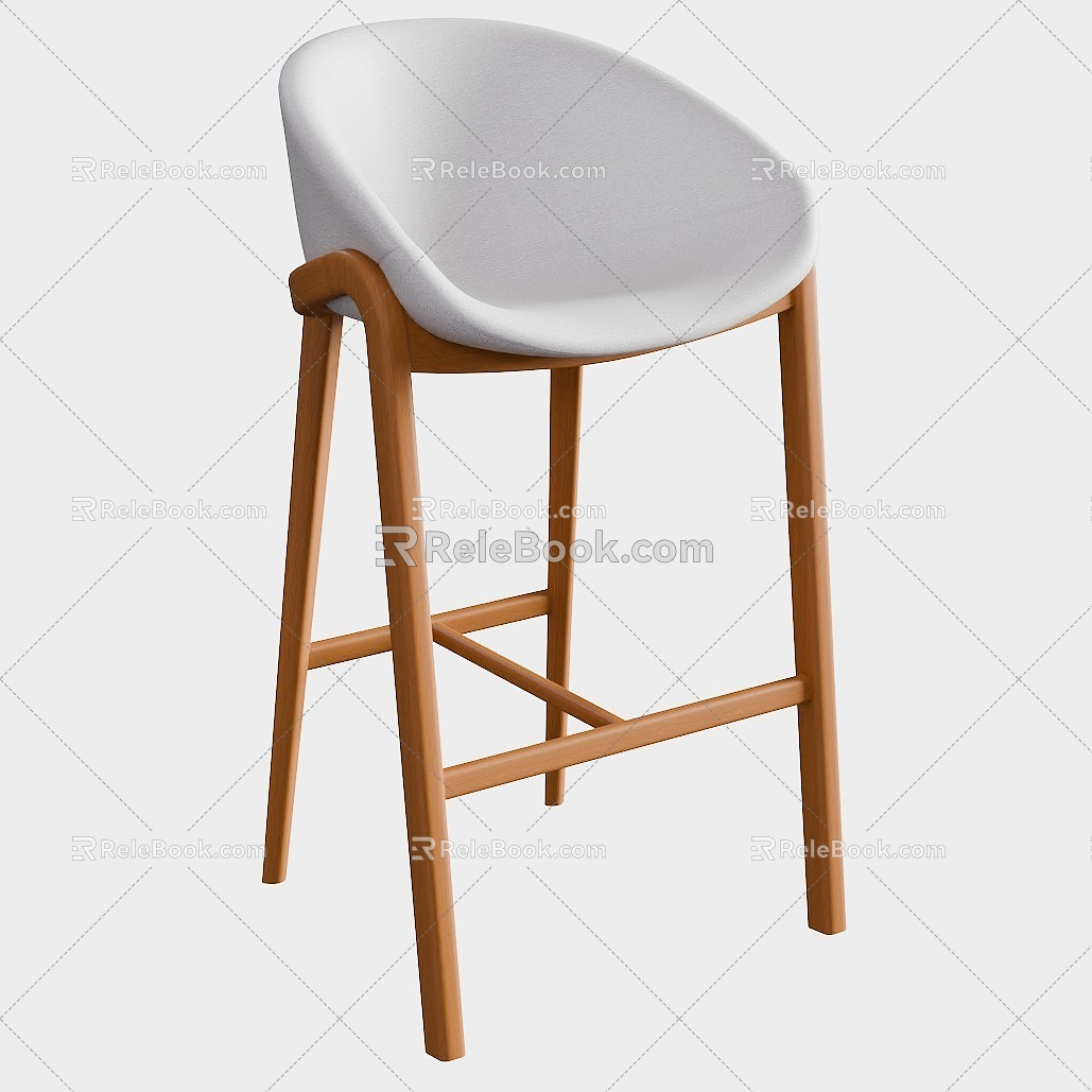 Banqueta Angulo Bar Chair 3d model