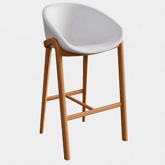 Banqueta Angulo Bar Chair 3d model