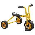Yellow And Black Children's Tricycles With Big Wheels For Kids
