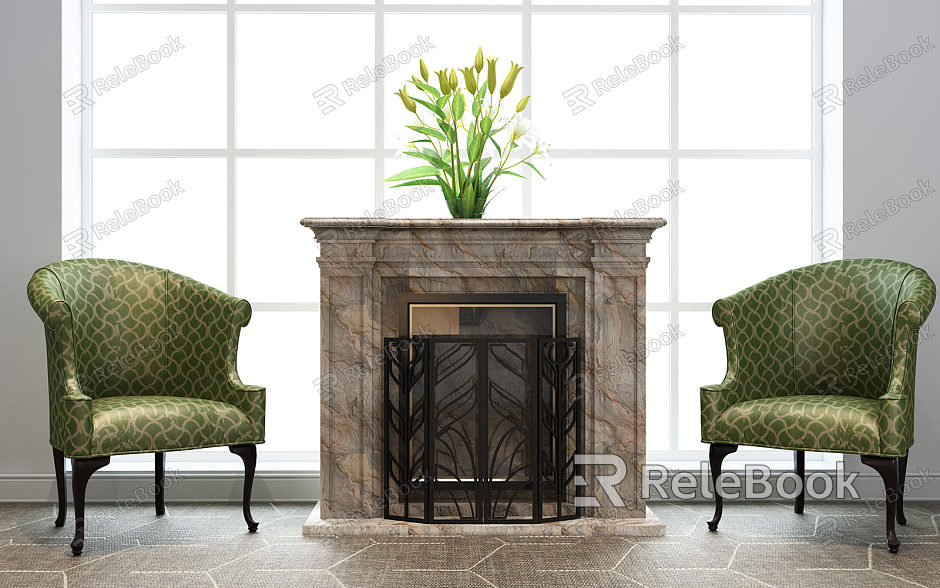 European Fireplace Fireplace Combo model