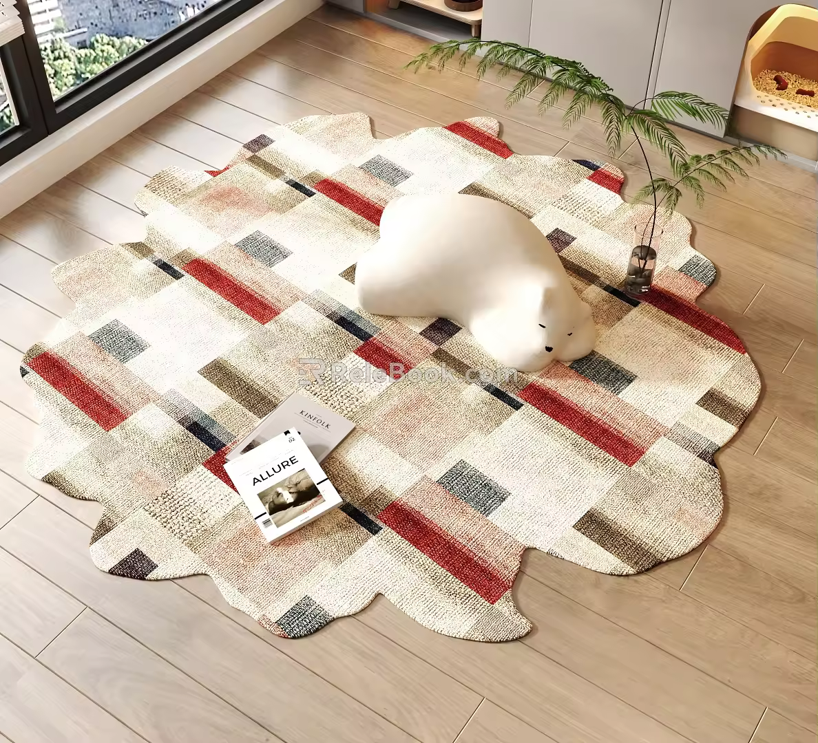 modern shaped carpet 3d model