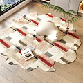 modern shaped carpet 3d model