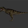Realistic 3D T Rex Dinosaur Standing with Open Mouth and Textured Skin