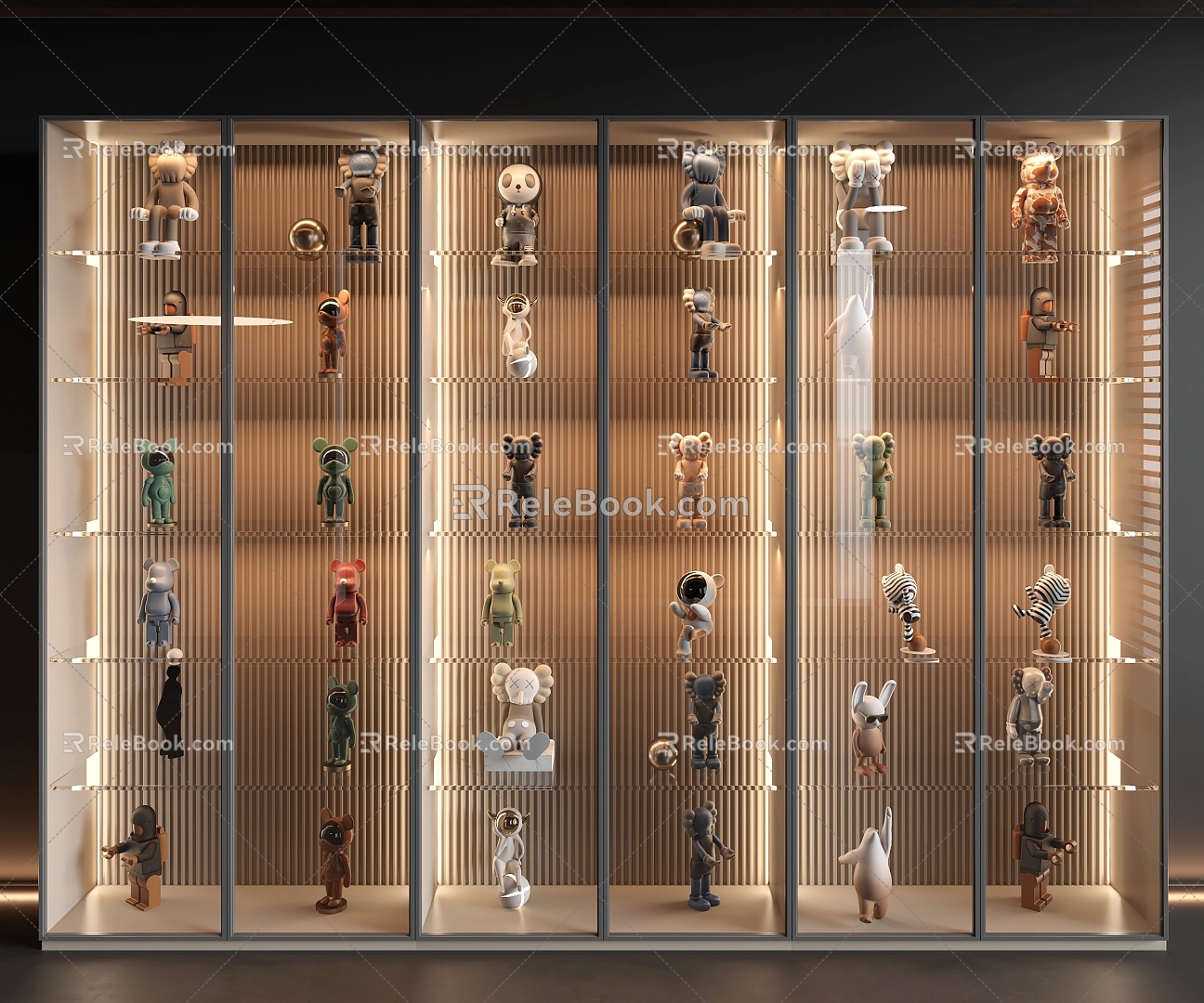 Modern Decorative Cabinet Glass Decorative Cabinet Hand-held Cabinet Glass Hand-held Cabinet Display Cabinet 3d model