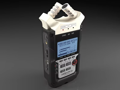 TASCAM DR-05X Digital Voice Recorder With Built in Microphones LCD Screen and Control Buttons 3d model