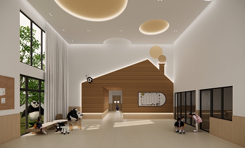 Modern Kindergarten Hall 3d model