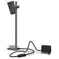 Adjustable Floor Lamp With Lamp Head Metal Stand Stable Base Power Cord And Adapter