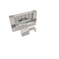 Modern Kitchen Interior Design With Wooden Cabinets Island Counter And Oven Lighting
