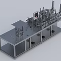 Automated Industrial Equipment Featuring Metal Frame And Control Panel For Manufacturing