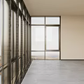 Spacious Bright Room With Floor to Ceiling Windows And Scenic Outdoor View