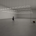 Biennale Line Lamp Light Strip LED Lamp T5 Lamp Generator Art Device Meichen Art Wire 3d model