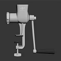 Stainless Steel Manual Meat Grinder Kitchen Appliance With Handle And Clamp For Home Use