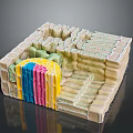 Educational 3D Plant Cell Structure Model With Colorful Organelles And Detailed Cellular Parts