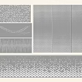 Modern Perforated Panel View Wall Enclosure Perforated Panel Hollow Panel Partition Aluminum Transmissivity Panel 3d model