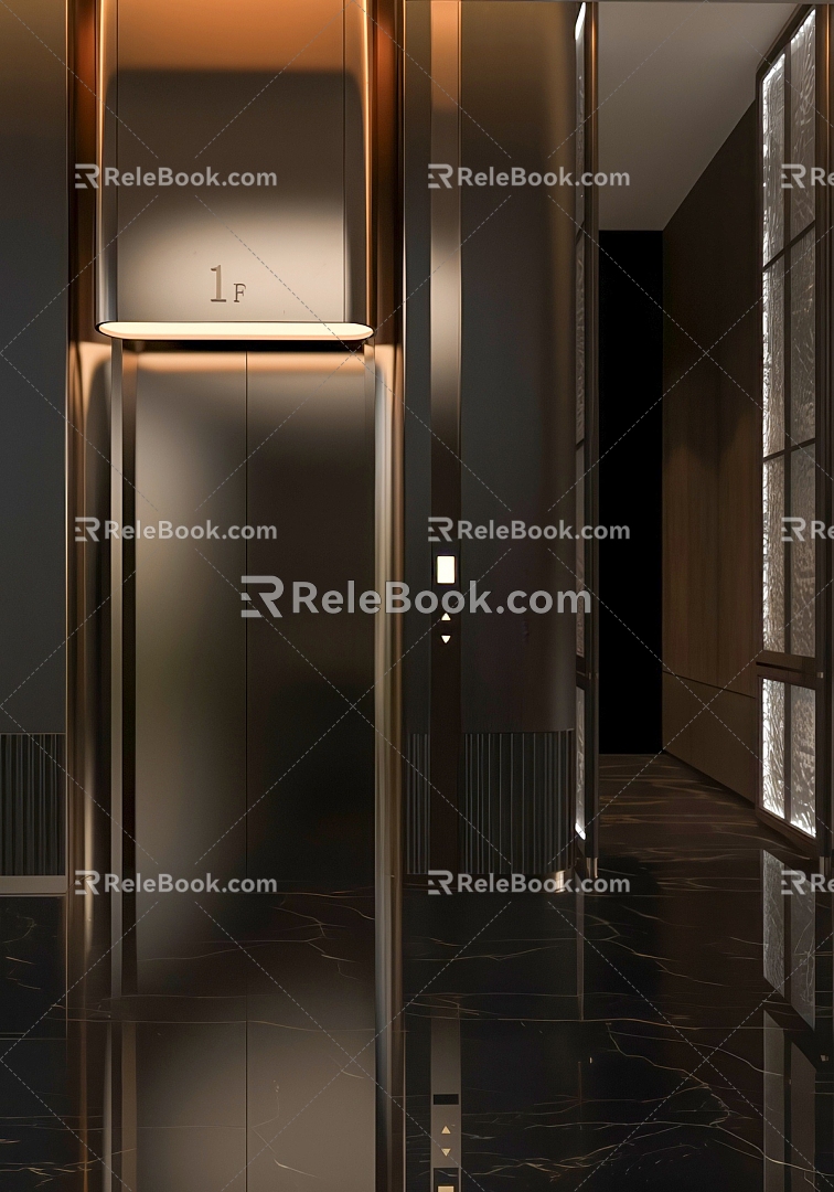 modern elevator 3d model